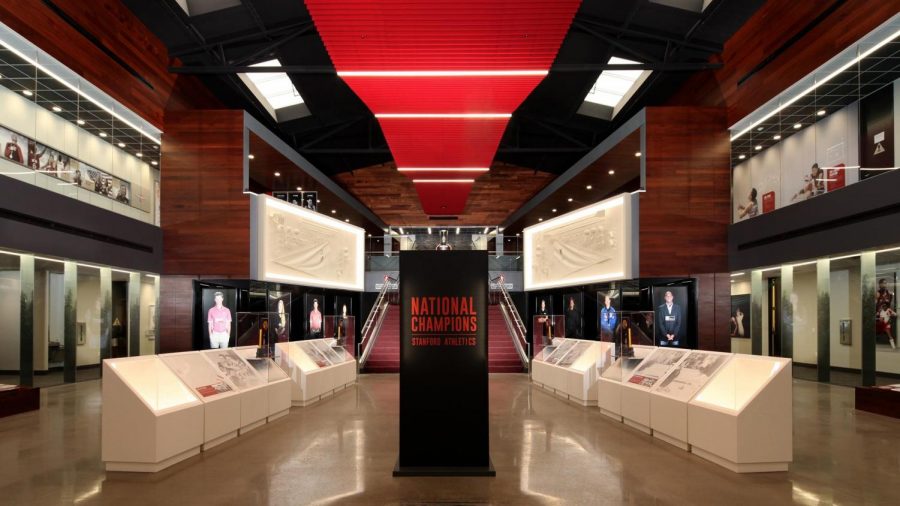 The+Stanford+Hall+of+Champions+holds+an+impressive+display