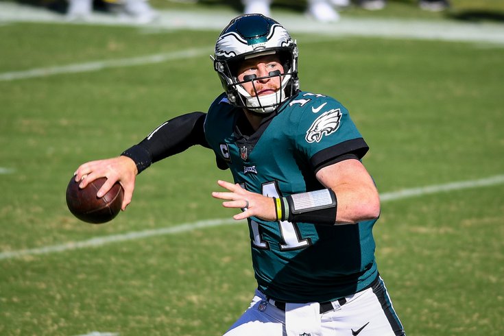 Wentz with the Philadelphia Eagles.