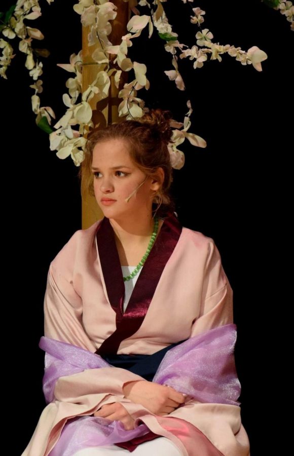 Amber Abela, eighth grade, as Mulan in the Lower Dauphin Middle School’s production of Mulan, 2020.