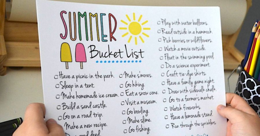 Summer Bucket List