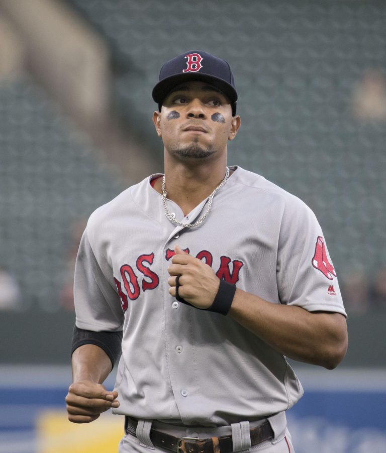 Bogaerts with the Boston Red Sox. 