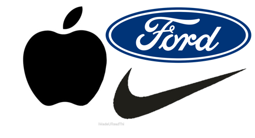 These three logos are some of the most recognized logos today. - Photo by Daphne Linn