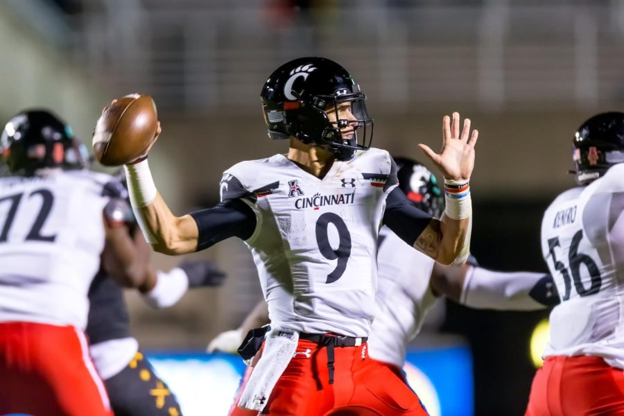 Cincinnati quarterback Desmond Ridder in 2021. Could Ridder be taken in the first round? 