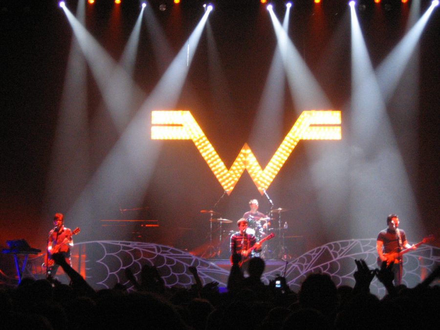 Weezer on tour in 2005.