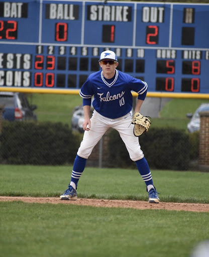 Senior Tyce Fischl playing for Lower Dauphin. He will attend Lynchburg University this fall.