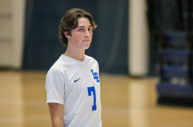 Senior Will Sierer before the start of the 2022 PIAA Class 2A Championship.