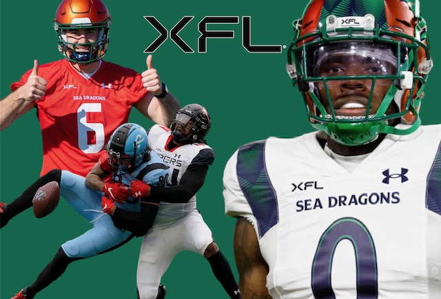 Ben DiNucci, Vic Beasley and Josh Gordon, all former NFL players in the XFL.

