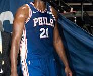 Joel Embiid walking out of the tunnel preparing for his playoff game.