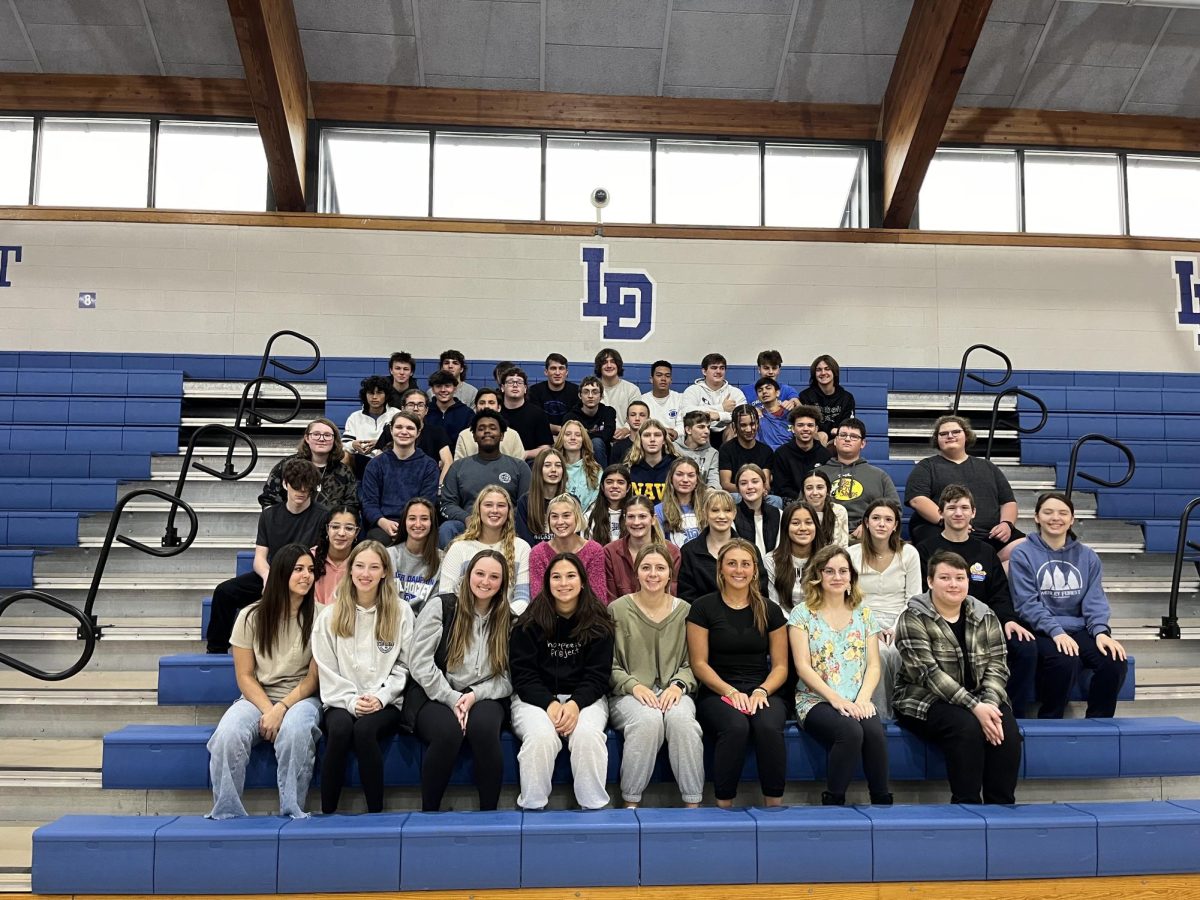 LDHS recipients of the respect PRIDE award pose for a picture. The banquet for the recipients of the nominations was held Thursday, Nov. 9.