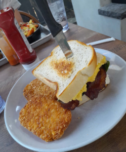 A breakfast BLT from the Hershey Pantry.
