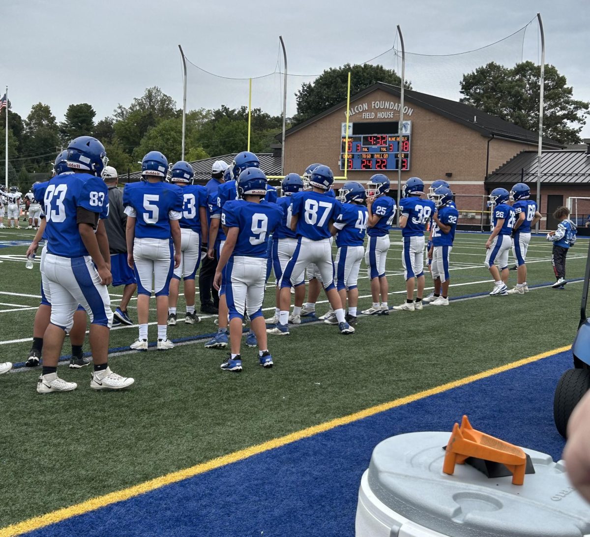 Freshmen Football Faces Greencastle