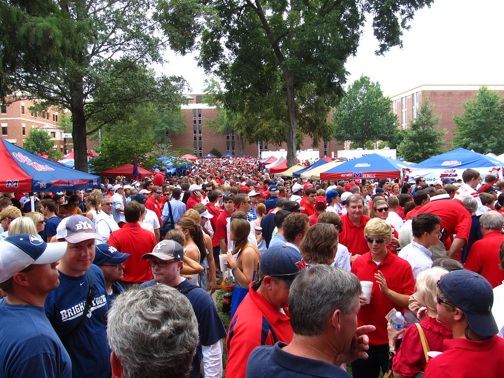 The Grove and Ole Miss. Ole Miss defeated LSU this past weekend. 