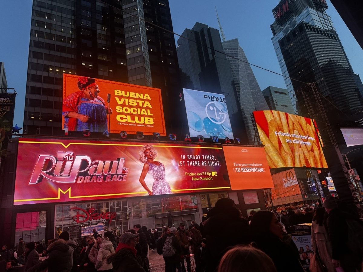 The beautiful build boards of New York City's Time's Square.