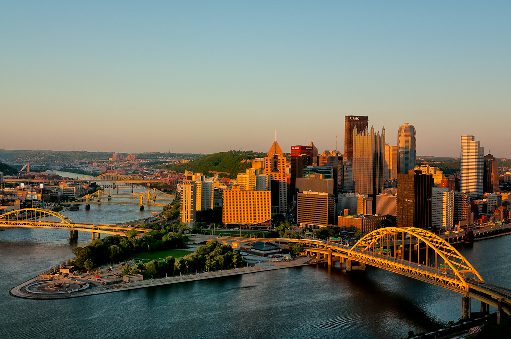 Pittsburgh landscape. The NFL Draft was held in Pitsburgh this year,